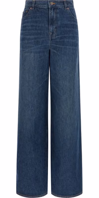 Blue Cotton Jeans Denim