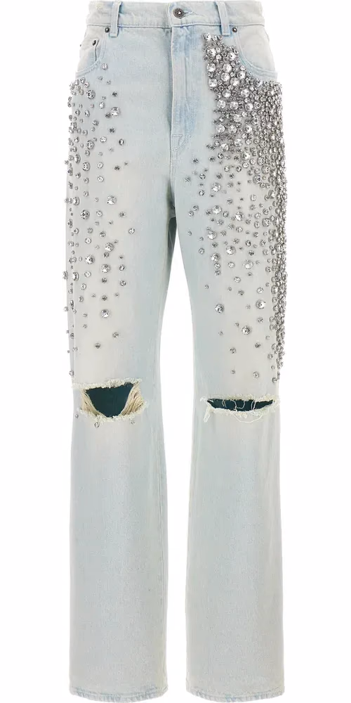 Golden Goose Blue Cotton Jeans Denim