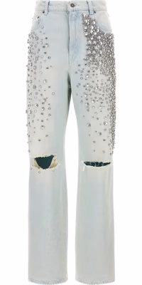 Blue Cotton Jeans Denim