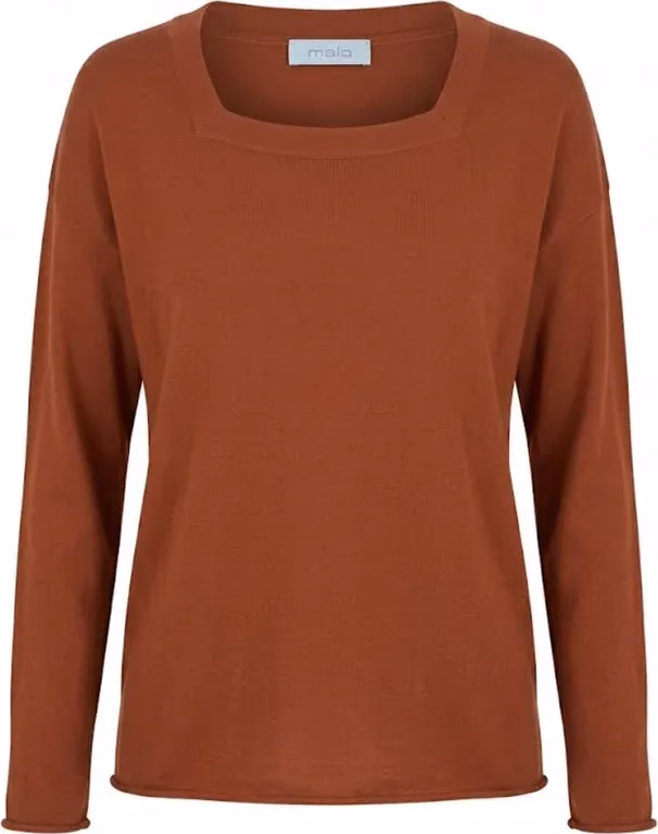 Malo Brown Cotton Women's Sweater