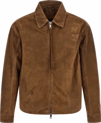Brown Calfskin Leather Jacket