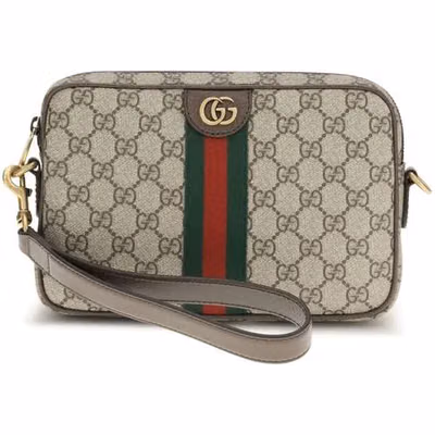 Beige Polyethylene Shoulder Bag
