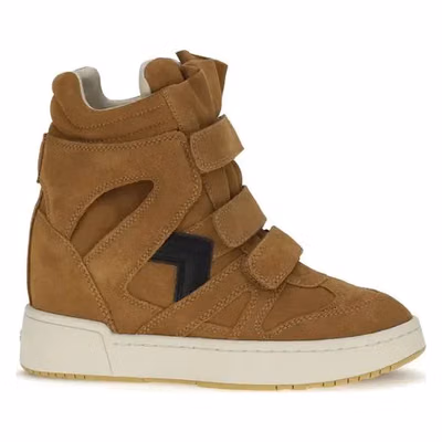 Brown Calf Leather Bos Taurus High Top Sneakers
