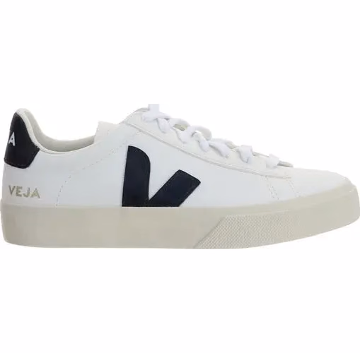 Veja White Calf Leather Bos Taurus Sneakers