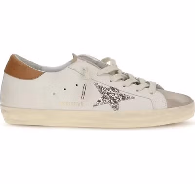 White Calf Leather Bos Taurus Low Top Sneakers