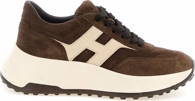 Brown Calfskin Athletic Sneakers