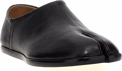 Black Lamb Leather Ballet Flats