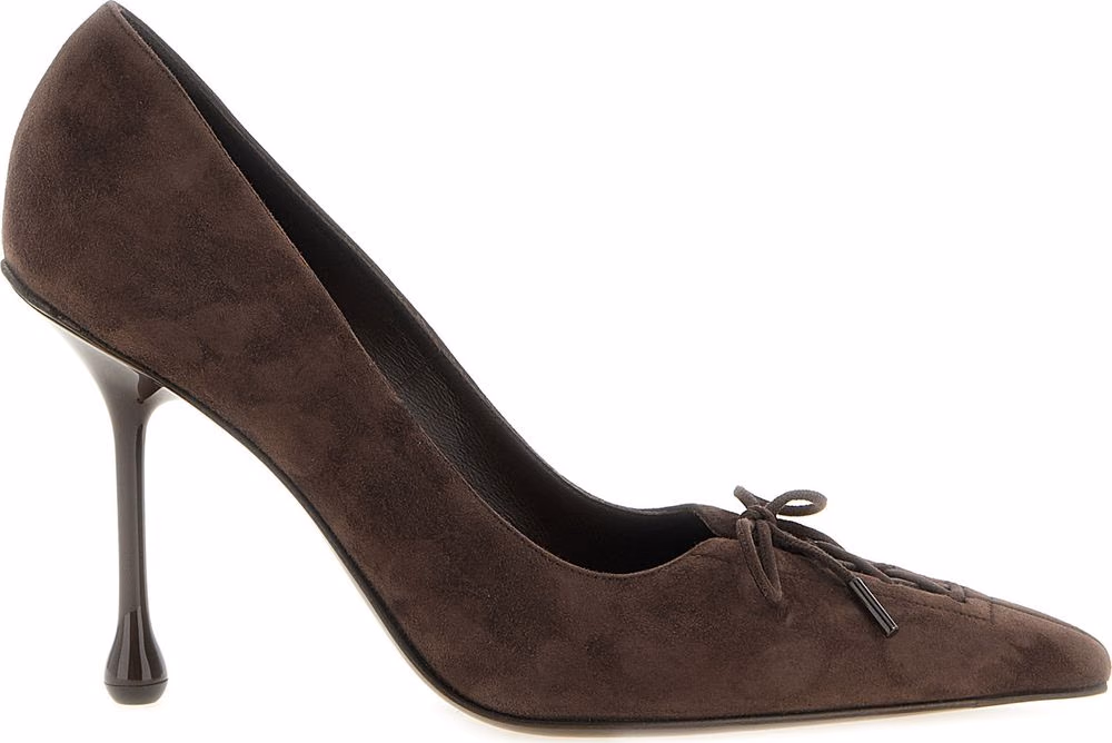 Jimmy Choo Brown Leather High Heel Pumps