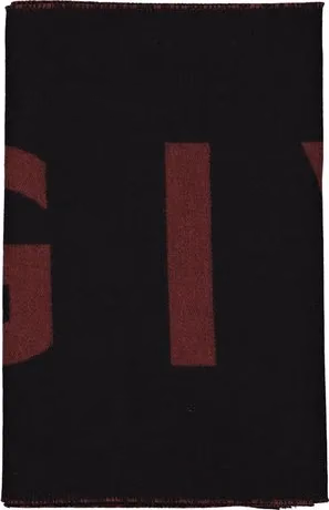 Givenchy Black Virgin Wool Foulard