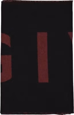 Black Virgin Wool Foulard
