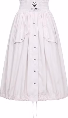White Polyamide Women Skirt