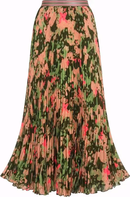 Pink Polyester Women Skirt
