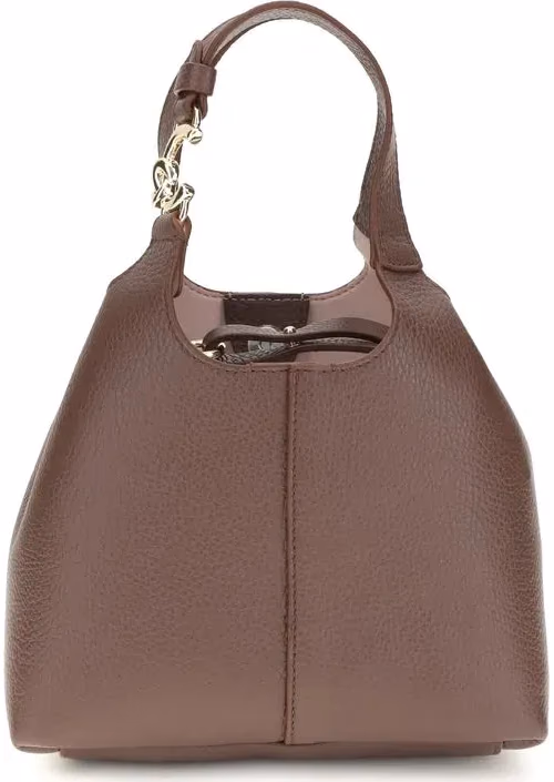 Coccinelle Brown Calf Leather Bos Taurus Handbag