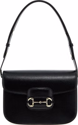 Black Leather Shoulder Bag