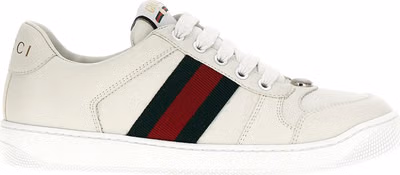 White Lamb Leather Low Top Sneakers