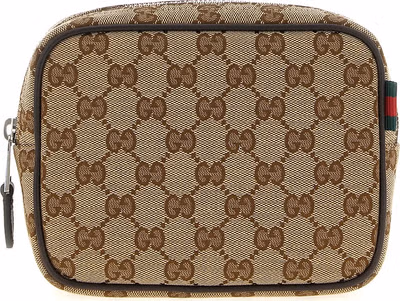 Beige Polyester Crossbody Bag