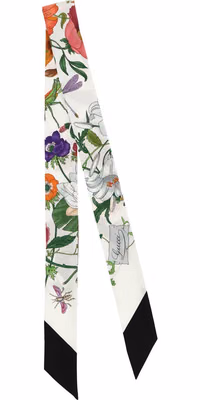 Multicolor Silk Foulard