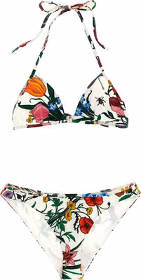 White Polyamide Bikini