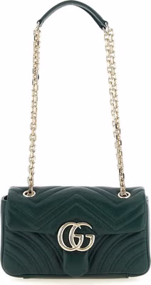Bicolor Lamb Leather Shoulder Bag