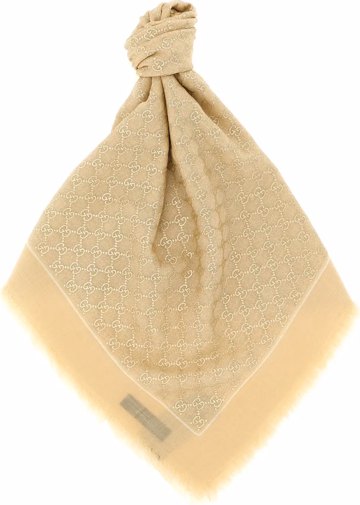 Gucci Beige Wool Scarf