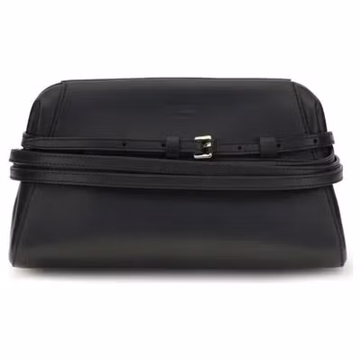 Black Goatskin Clutch Bag