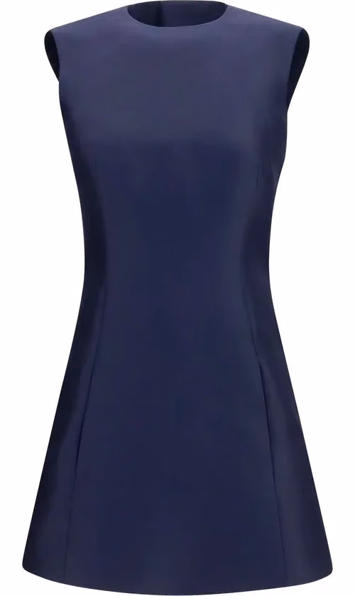 Balenciaga Blue Wool Oves Aries Casual Dress