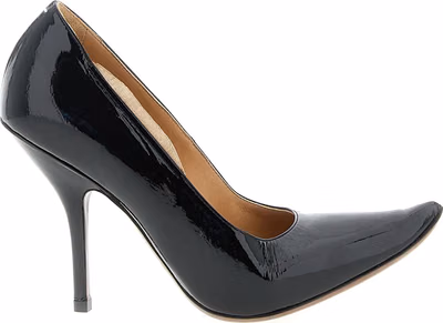 Black Calfskin High Heel Pumps