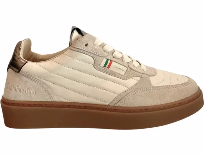 Pantofola D'Oro Beige Suede Mens Sneaker
