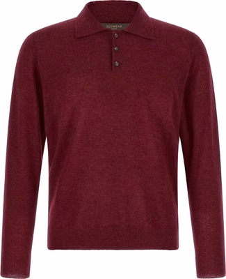 Bordeaux Cashmere Polo Shirt