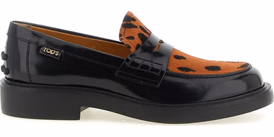 Black Calfskin Slip-On Loafers