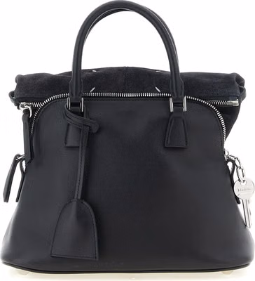 Black Calfskin Shoulder Bag