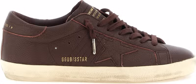 Bordeaux Cowhide Low Top Sneakers