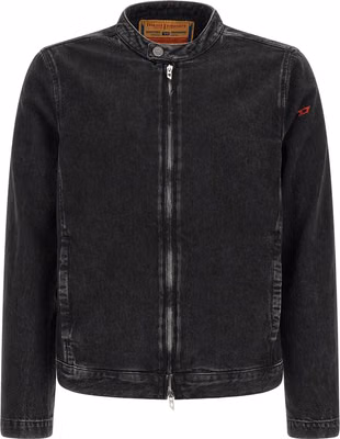 Black Cotton Denim Jacket