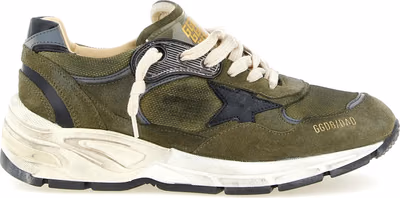Bicolor Leather Athletic Sneakers
