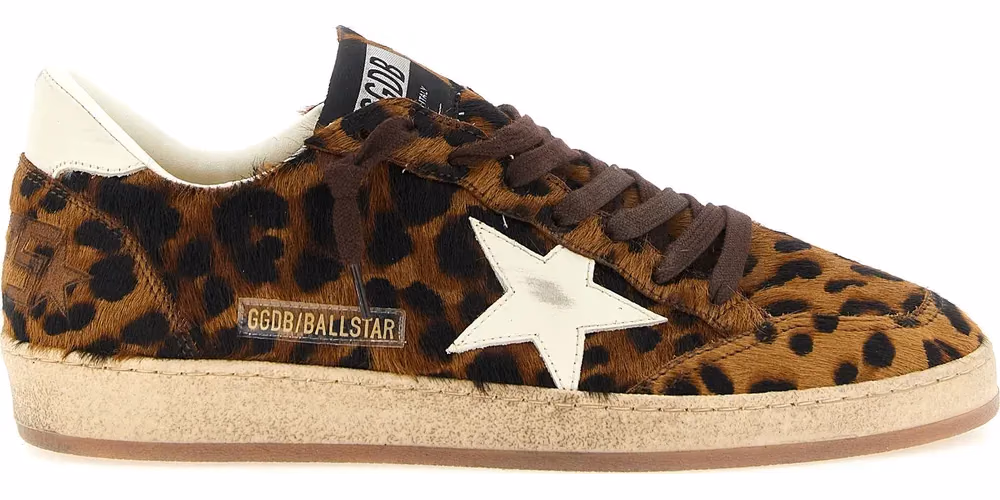 Golden Goose Brown Cowhide Low Top Sneakers