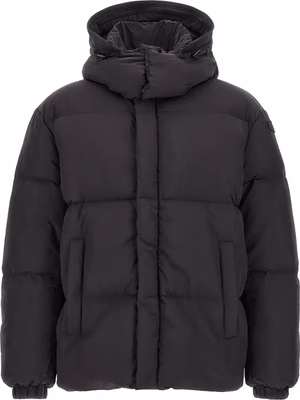 Black Polyamide Full-Length Jacket