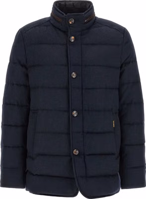 Blue Wool Full-Length Jacket