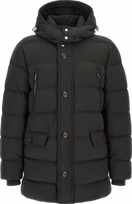 Bicolor Wool Full-Length Jacket