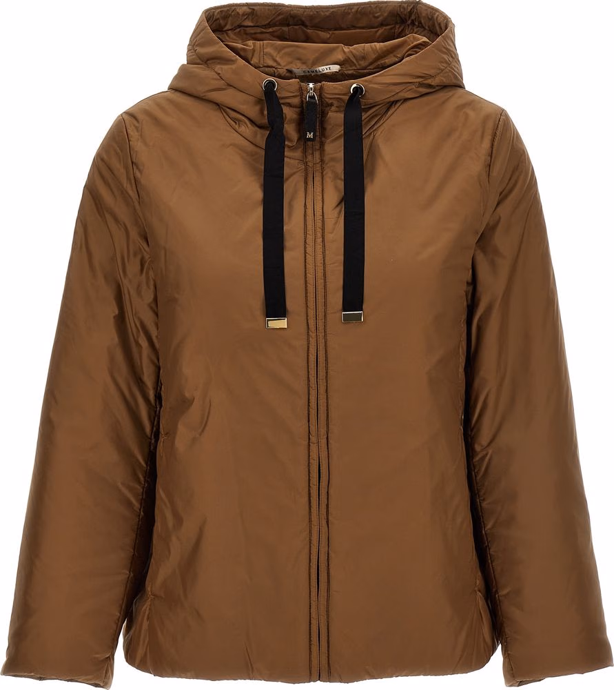 Max Mara Brown Polyester Shell Jacket
