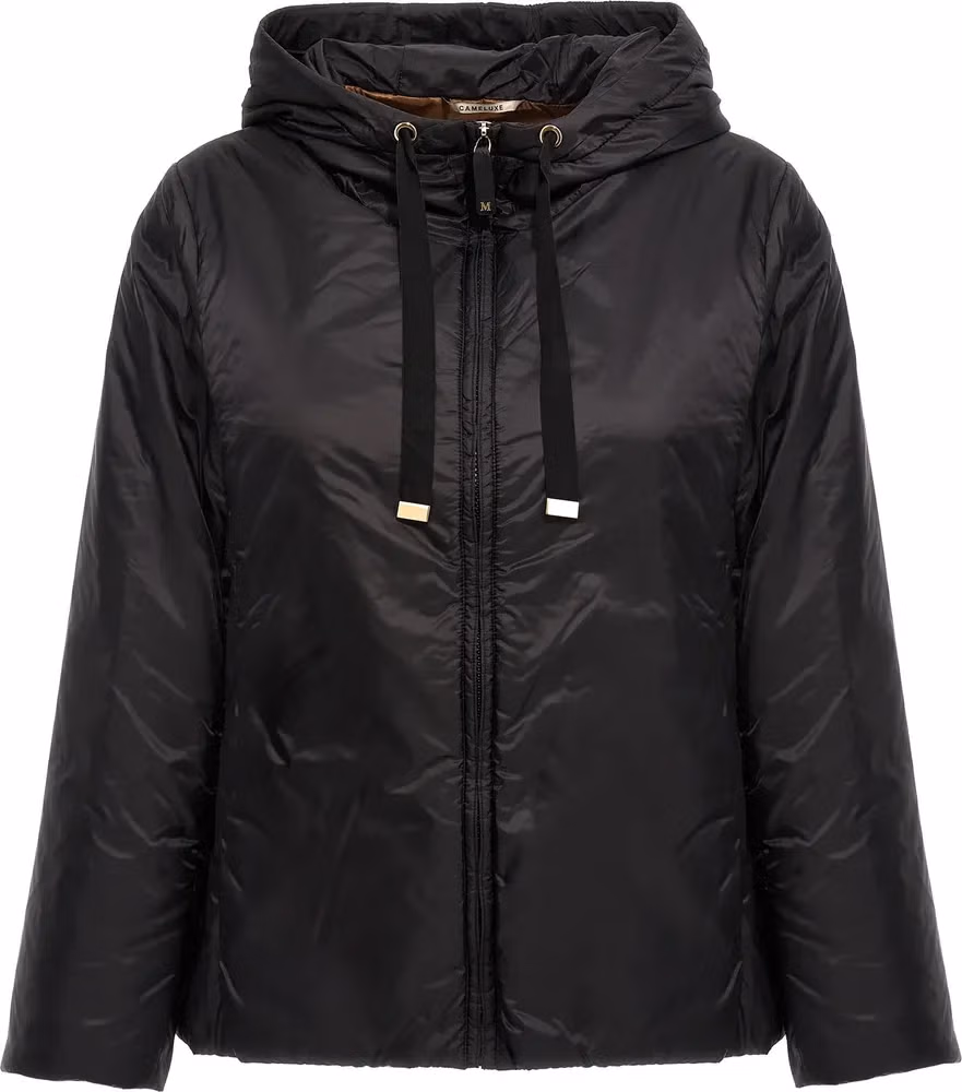 Max Mara Black Polyester Shell Jacket