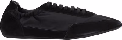 Black Rubber Athletic Sneakers