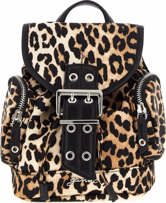 Brown Recycled Polyamide Backpack