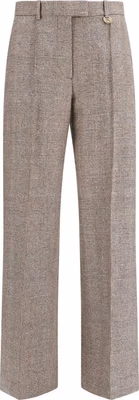 Beige Wool Oves Aries Dress Pants
