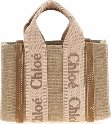 Multicolor Linen Handbag