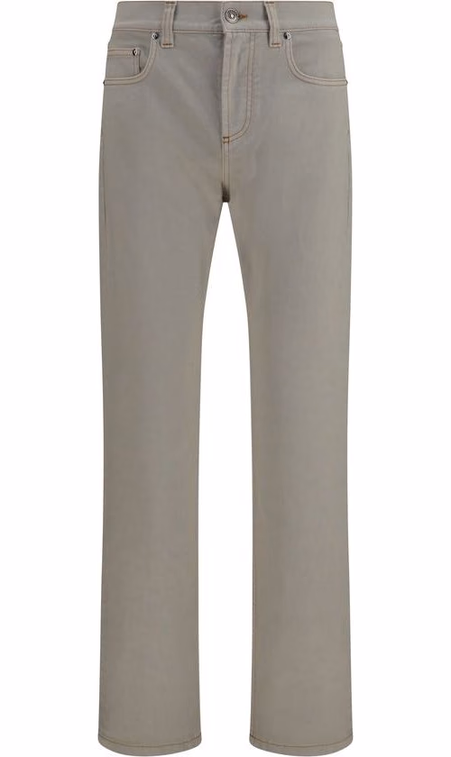 Versace Beige Cotton Tapered Jeans