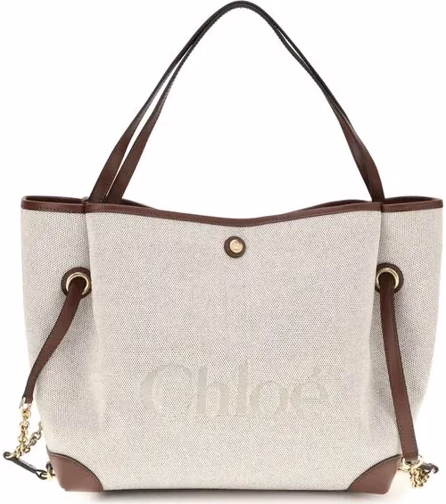 Chloé Beige Cotton Shoulder Bag