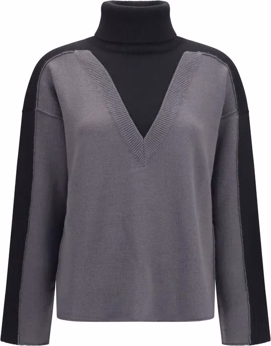 MM6 Black Wool Oves Aries Sweatshirt