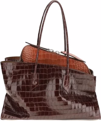 Bordeaux Calf Leather Bos Taurus Shoulder Bag