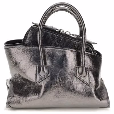 Gray Calf Leather Bos Taurus Handbag