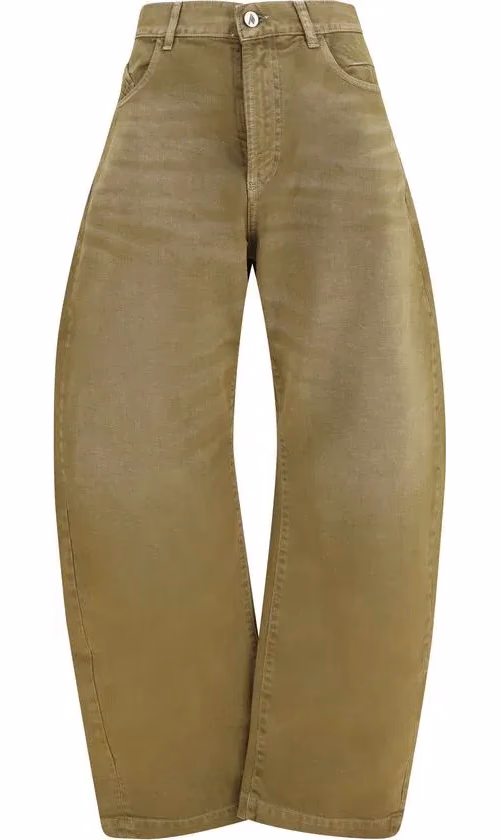 The Attico Brown Cotton Jeans Denim